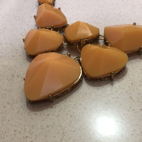 Handmade Orange neckpiece - Picture 2 of 2